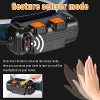 Linterna Frontal XPG+COB Recargable Con Batería Integrada Para Exteriores Emergencias Running Camping Luz De Trabajo Resistente Al Agua Con Modos De Iluminación Variados - details 3
