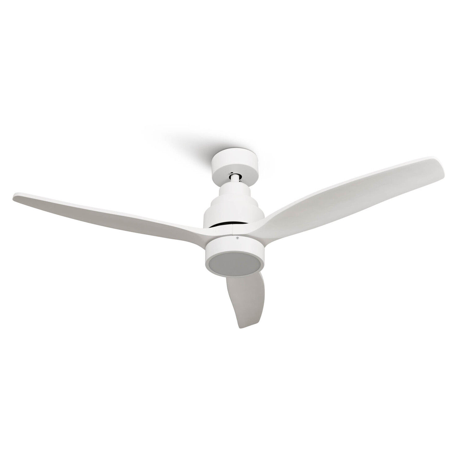 Mellerware - Ventilador de Techo con Luz y Mando a Distancia Brizy Bright. 40W. 6 Velocidades. Ultra silencioso. 3 Aspas 132 de Diámetro. Función Verano-Invierno. Temporizador. LED. Black