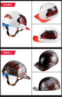 Casco Retro De Medio Tamaño Para Patinete Seguridad Para Motocicleta Harley Vintage Eléctrica Ciclismo Estilo Clásico Moda Unisex - details 17