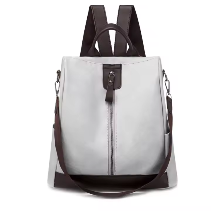 Mochila De Cuero Vintage Para Mujer 3 En 1 Antirrobo Capaz Para Niñas Adolescentes Bolsa Escolar De Viaje Mochila Feminina - 1