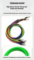 Set De 11 Piezas Bandas De Resistencia Con Correa Para Caderas Y Pies Equipo De Fitness Portátil Expansor De Pecho Banda Elástica De Ejercicio - details 3
