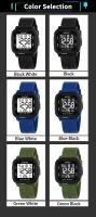 Reloj Deportivo Digital Para Hombre YIKAZE Negro Resistente Al Agua 3Bar Reloj Militar Con Alarma Y Cronómetro Pantalla LED Reloj De Pulsera Electrónico - details 3