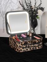 Bolso De Maquillaje Para Viaje Con Espejo LED Y 3 Escenarios De Color Ajustable Brillo Divisores DIY Estuche De Maquillaje Con Luces - details 8