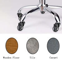 5pcs Ruedas De Sillín De Oficina Universales 3 Pulgadas De Goma Giratorias 360 Grados Roller Seguras Y Silenciosas Para Muebles - details 2
