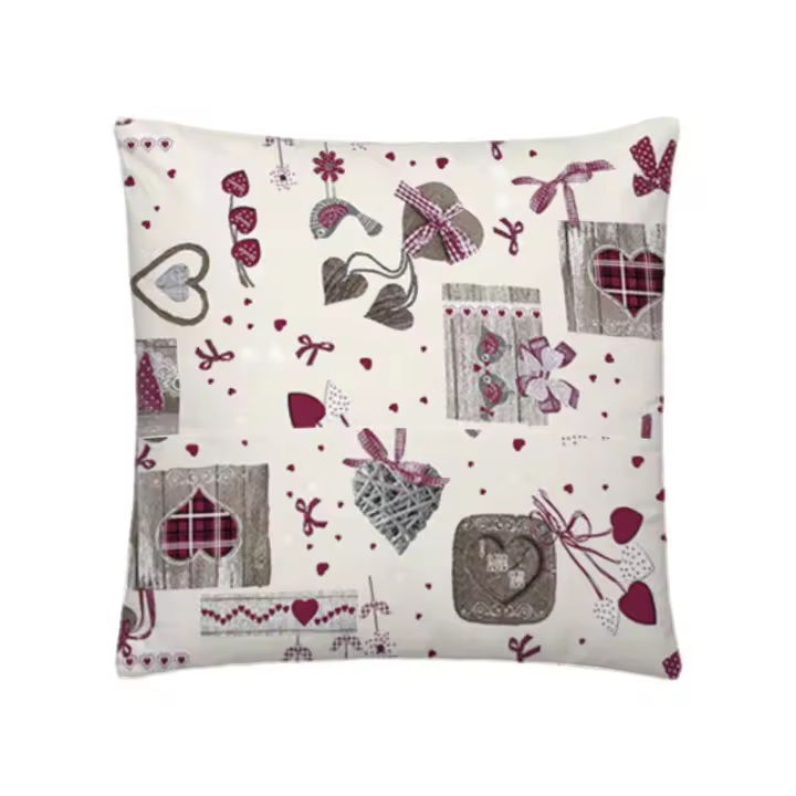 SABANALIA - Cuadrante decorativo modelo Love - medida 50 x 50 - Tejido Loneta 180 grs/m². - 1
