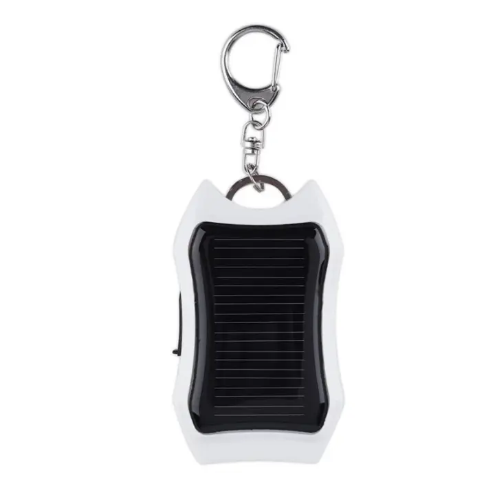 Cargador solar portátil con lavero, 1200 mAh, con mosquetón - 1