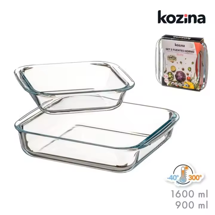 SET 2 FUENTES DE HORNO 1600 ML Y 900 ML - 1