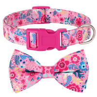 Collar De Floral Nylon Para Perros Con Lazo Ajustable Y Padded Para Pequeños Medianos Y Grandes Incluye Chihuahua Pug - details 8