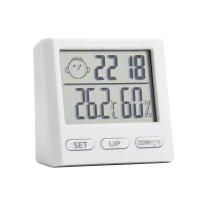 Termómetro Y Higrómetro Digital LCD Aideepen 0-50℃ Monitor Magnético De Temperatura Y Humedad Multifuncional Con Reloj Para El Hogar Interior - details 1