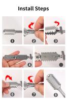 Afeitadora Manual De Cincel Para Barbero Doble Lado Herramienta De Corte De Cabello Para Salon De Belleza Cuchillo Portador De Acero De Aleación De Zinc - details 5