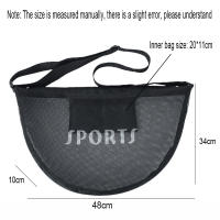 Bolsa De Hombro Ajustable Para Baloncesto En Malla Con Bolsillo Cremallera De Tela De Malla Monedero Para Deporte Unisex - details 0