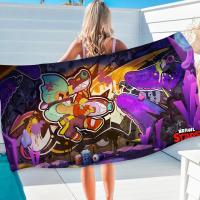 Toalla De Playa Microfibra Brawl Fashion Juego Quick Dry Toalla De Piscina Para Viaje Yoga Toalla De Sandía Toalla De Baño Rectangular Tela De Algodón Tejida - details 1