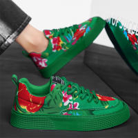 Zapatos Casual Para Hombre Con Diseño Floral Ligeros Y Confortables Plataforma Antideslizante Transpirables Para Caminar Y Correr - details 11