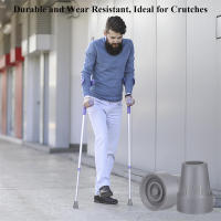 2pcs Cubiertas De Punta De Borracho De Goma Para Palas De Caminar Y Bastón De Apoyo Crutch Antideslizante Fundas Para Bajo De Bastón Y Palas De Senderismo - details 1