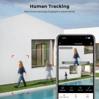 Cámara IP ABUNTU 15MP 8K Con Zoom 10X Doble Lente Doble Pantalla 5G Wifi Cámara De Seguridad Exterior Vía Pública Regalo De Navidad - details 9