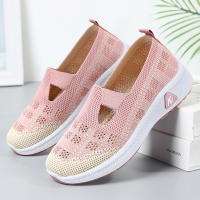 Zapatillas De Mujer Transpirables Y Suaves Para Verano Diseño Moda Suela De PVC Tacón Bajo Cómodo Zapatos Slip-On Fabricado Con Malla - details 9