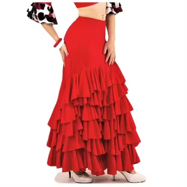 Falda profesional de flamenco con 6 volantes. - 1