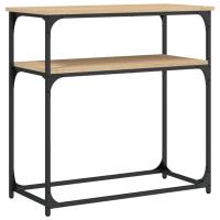 Vidaxl Mesa Consola Madera Ingeniería 75x35,5x75 Cm Negro - details 0