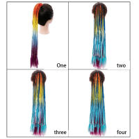 Extensiones De Cabello Sintético Coloreado Braided HAIRSTAR 60CM Con Cinta Elástica Para Crear Cola De Caballo Para Niñas - details 3