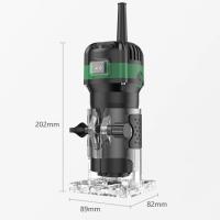 Enrutador eléctrico de madera para carpintería, recortadora eléctrica de 6 velocidades, grabado, ranurado, recorte, herramientas de bricolaje con cortador de fresado 800W, 6,35 mm - details 0