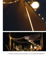 Lámpara De Cadena LED RGB Portátil Para Camping Y Fiestas Decoración De Navidad Tipo-C Recargable 10M Colorible Y Impermeable - details 3