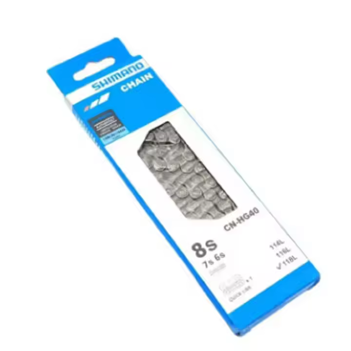 Cadena De Bicicleta SHIMANO CN HG40 Para Veloce 6/7/8 Velocidades 116L Enlace Original De Ciclismo De Carretera - 1