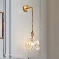 Lámpara De Pared Retro Francesa YEBMLP Con Vidrio LED Decorativa Para Sala De Estar Dormitorio Estudio Luz De Barra Restaurante Puerta Del Porche - details 9