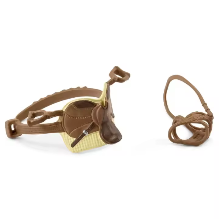 Schleich - Juego de Silla y Cabezada HORSE CLUB Sarah & Mystery - Adaptable a Casi Todos los Caballos - Alta Calidad - 1