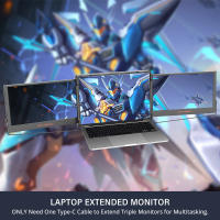 GTMEDIA MATE X Monitor Portátil Doble Pantalla Extensible para Portátiles 13 a 17.3", Extensor de Pantalla Triple 11.6" 1920*1080 IPS, Frecuencia de Actualización 60Hz, Ángulo Visión 178°, Tipo-C/USB/HDMI Plug and Play para Portátil/Teléfono/PS5/Switch - details 11