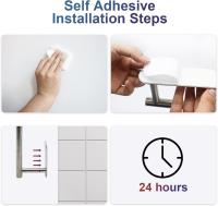 Toilet Roll Holder Self Adhesive, SUS 304 Stainless Steel Wall Mounted Toilet Paper Holder for Bathroom,Toilet, Kitchen,- No Drilling - details 3