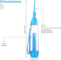 Irrigador Bucal Manual Portatil | Inalámbrico, Sin Electricidad, Sin Batería | tamaño Viaje, Presión Regulable | Limpieza Dental, Ortodoncia, Encías, Tonsilolitos - details 4