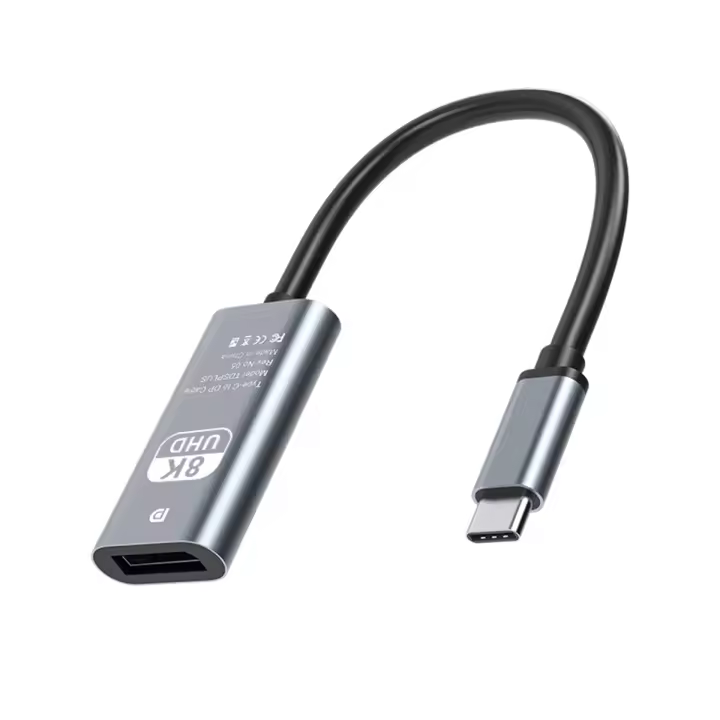 Adaptador De tipo-C a DP De Aleación De Aluminio 8K60Hz Para MacBook Tableta Móvil Laptop Conector USB-C Convertidor De Video Adaptador De Salida DP - 1