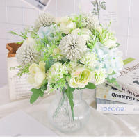 Flores Artificiales De Seda Peonía Hermosas Para Vaso Decoración De Hogar Y Bodas Regalo De Flores Falsas Hydrangea Para Mesa Del Salón - details 4