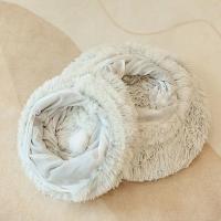 Cama De Gato De Peluche Con Tunnel Multifuncional Para Gatos De Interior Peephole Donut Fluffy Con Tunnel Cama Para Gatos Interior - details 12