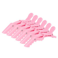 6pcs Pinzas De Crocodilo Para Peluqueria Profesional Fijas Para Zonas Especiales Uso En Salones De Peluqueria Y Wigs De Cabello Real - details 5