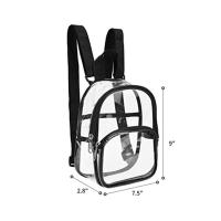 Mochila De Viaje Transparente PVC Impermeable Para Niños Con Hombro Y Estuche De Deporte Aprobado Para Campo Mini Mochila Escolar Con Correa - details 0