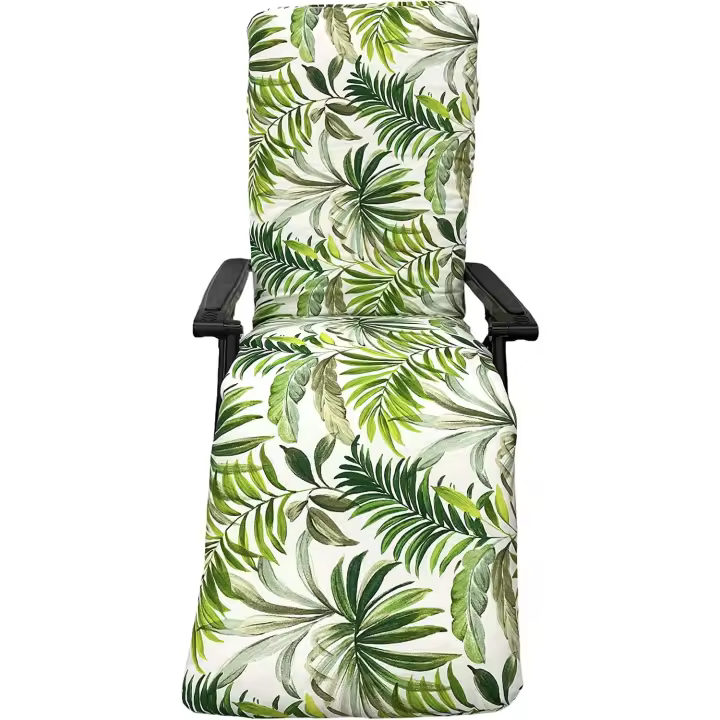 Cojín para Tumbona de Jardín - Estampados Tropicales - Cojín Acolchado Relleno de Fibra - Cojin tumbona - Medidas 120x 50 x 10 cm -180 x 50 x 10 cm - 1