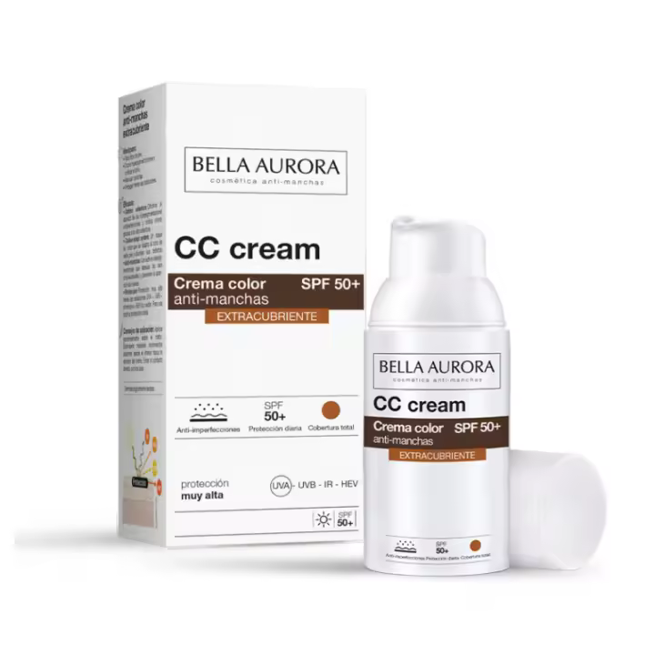 BELLA AURORA CC CREAM EXTRACUBRIENTE CREMA COLOR ANTI-MANCHAS SPF50 30ML - 1