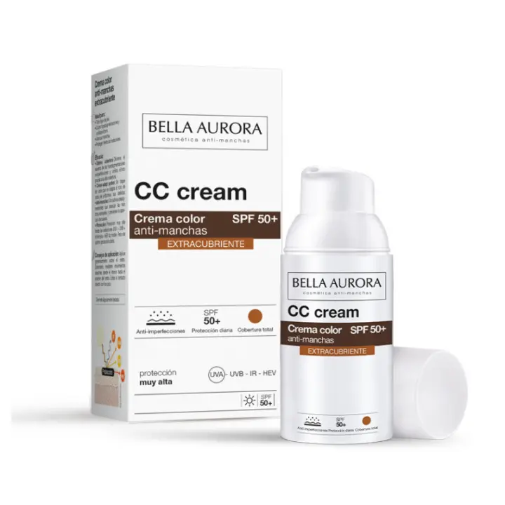 BELLA AURORA CC CREAM EXTRACUBRIENTE CREMA COLOR ANTI-MANCHAS SPF50 30ML - 1