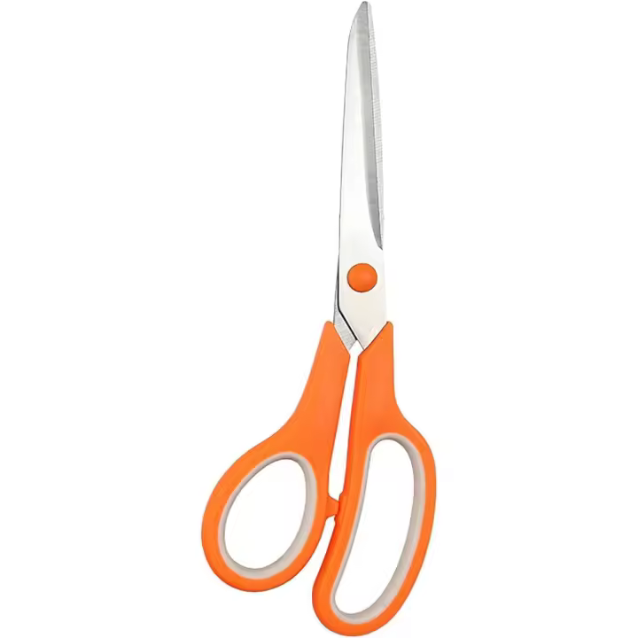 Tijeras multiculturales para estudiantes de 8 ", profesionales, de Maple inoxidable, con agarre códodo, ideales para Proyectos artesanales, para diestros y zurdos (Naranja) - 1