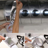 Cinta Adhesiva De Aluminio Profesional Para Aire Acondicionado Refrigerador Y Freezer Isolación Y Reparaciones Patching - details 4