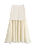 Conjunto De Vestido Para Mujer Estilo Británico Con Botones Metálicos Y Volante Hasta El Tobillo Traje De Invierno Elegante Y Temperamental - details 21