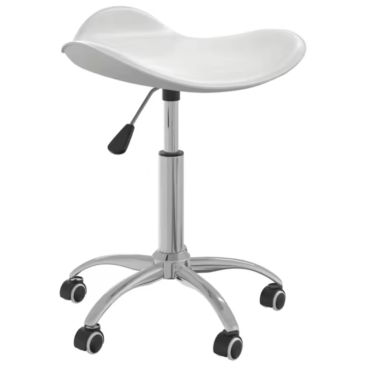 vidaXL Taburete de Salón de Belleza de Cuero Sintético Trabajo Asiento Color Blanco,  Gris, y mas - 1