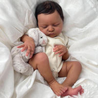 Muñeca De Silicona Suave De 50 CM Bebé Dormido Reborn Para Niña 20 Pulgadas Cuerpo De Tela Realista Juguete De Cumpleaños - details 2