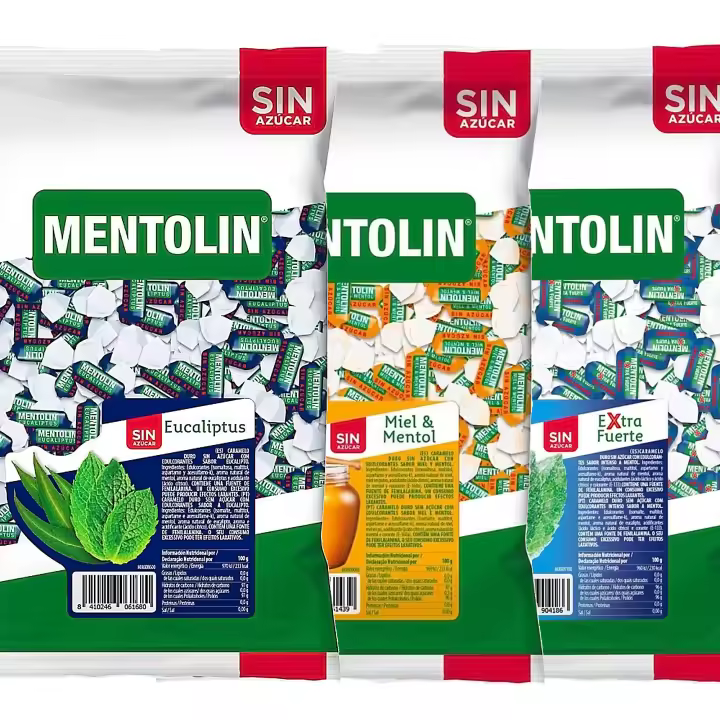 MENTOLIN PACK 3 Kg caramelos sin azúcar para la tos Eucaliptus & Miel Mentol & Extra Fuerte - 1