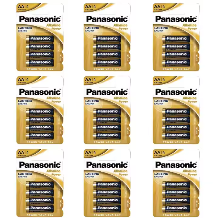 Panasonic Pilas AA o AAA- Pack de 48 pcs pilas alcalinas 1,5V o Extratar Pilas AA o AAA -Pack de 48 pcs pilas¡Energía duradera y confiable para tus dispositivos! (PILA003) - 1