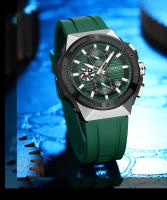 Reloj Deportivo Multifuncional CURREN Moda Con Correa De Silicona Y Dial Luminoso Manos Luminosas Cronógrafo De Cuarzo Diseño Creativo Resistente Al Agua - details 17