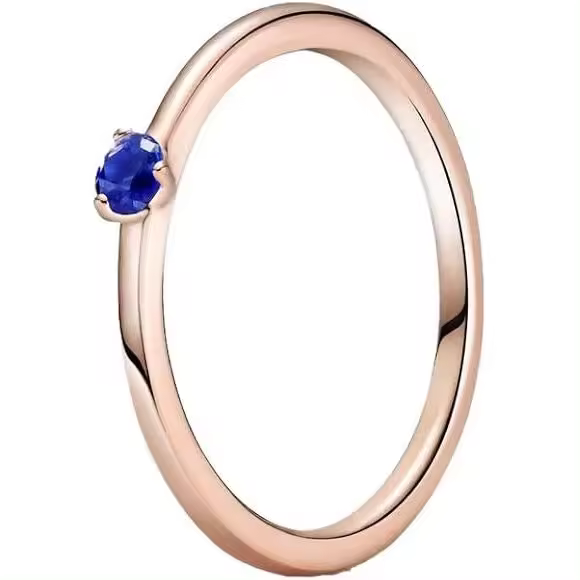Anillo Pandora Rose Solitario Azul Estelar 189259C04 - 1