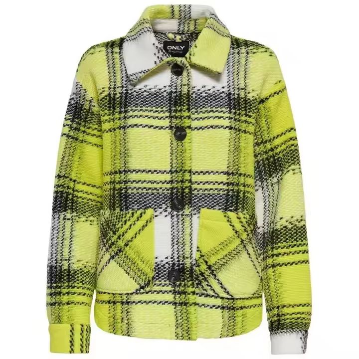 Abrigo marca Only modelo 15272234 para mujer en color amarillo - 1