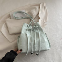 Bolso De Hombro Para Mujer De Cuero PU Con Cordón Y Dos Correas Medio Tote Y Hobo Bolsos De Mano Con Bolsillo Interior De Poliéster - details 6